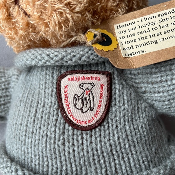 Stuffed Bear with Sweater ~ Soft and Cuddly! - Picture 7 of 8